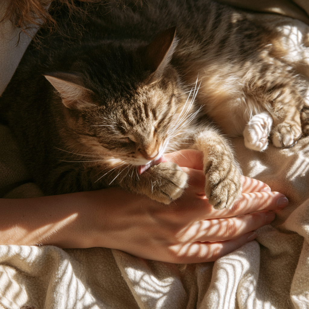 Why Does My Cat Lick Me? Understanding Feline Affection